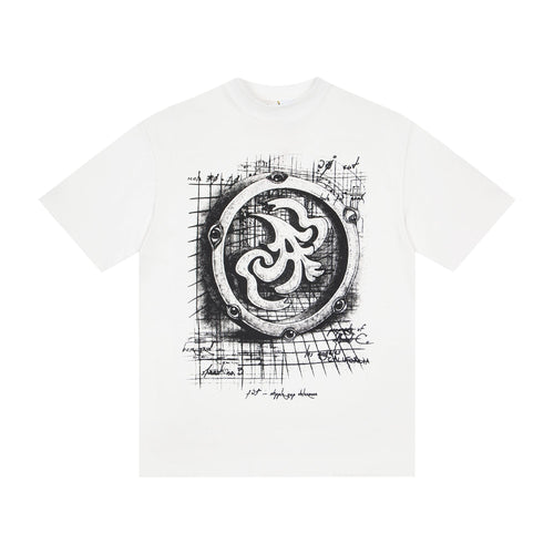 ASAALL White Graphic Short-Sleeve T-Shirt — hero