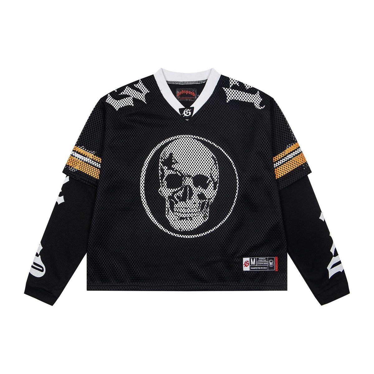 Godspeed Skull Mesh Jersey Long-Sleeve T-Shirt — front